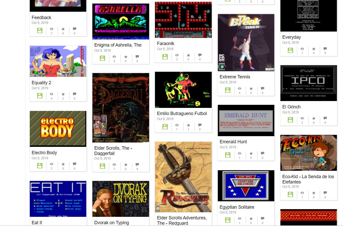 Indie Retro News: Internet Archive adds over 2,500 Dos games to